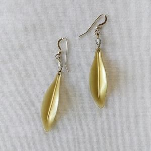 4/$20 lucite Leaf 925 Sterling Silver Drop Earrings